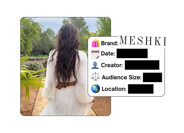 Spotted: Meshki in a new paid collab