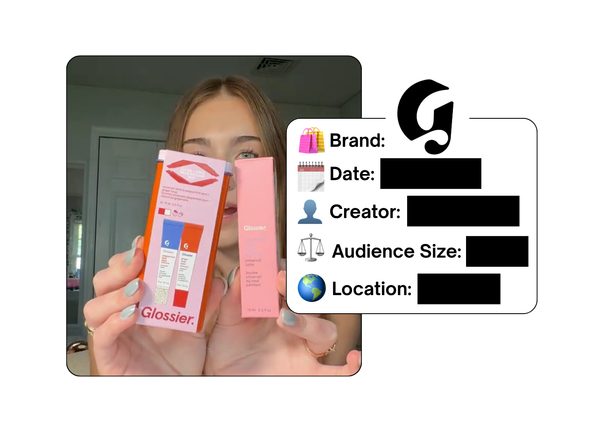 Spotted: Glossier in a new paid collab