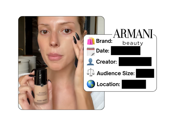 Spotted: Armani Beauty in a new paid collab