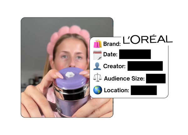 Spotted: L'Oreal in a new paid collab