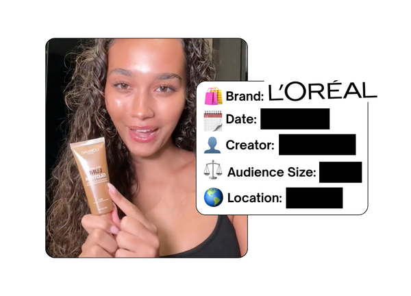 Spotted: L'Oreal in a new paid collab