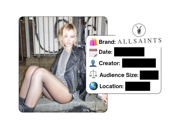 Spotted: ALLSAINTS in a new paid collab