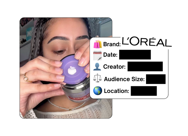 Spotted: L'Oreal in a new paid collab