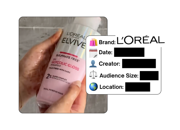 Spotted: L'Oreal in a new paid collab