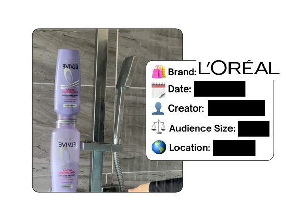 Spotted: L'Oreal in a new paid collab