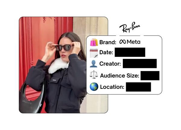 Spotted: Rayban Meta in a new paid collab