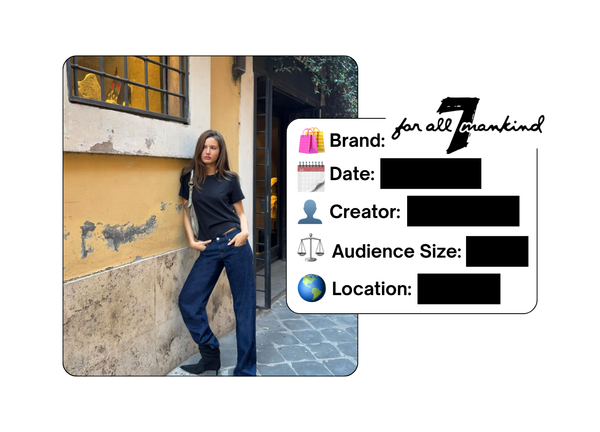 Spotted: 7 For All Mankind in a new paid collab