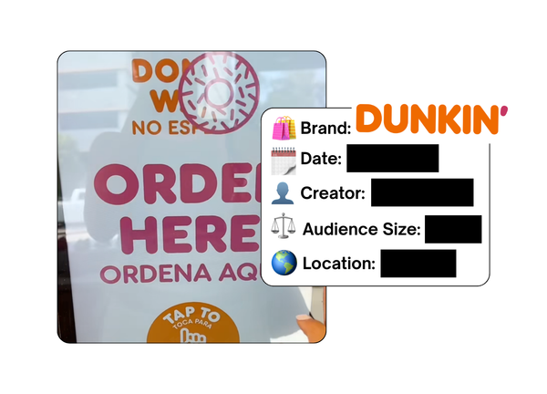 Spotted: Dunkin' in a new paid collab