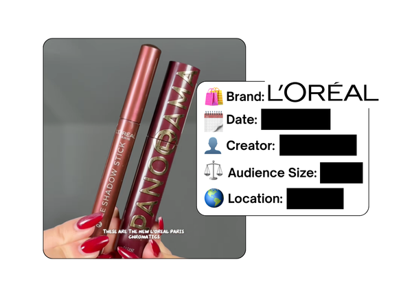 Spotted: L'Oreal in a new paid collab