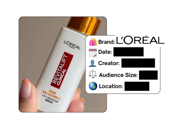 Spotted: L’Oreal in a new paid collab
