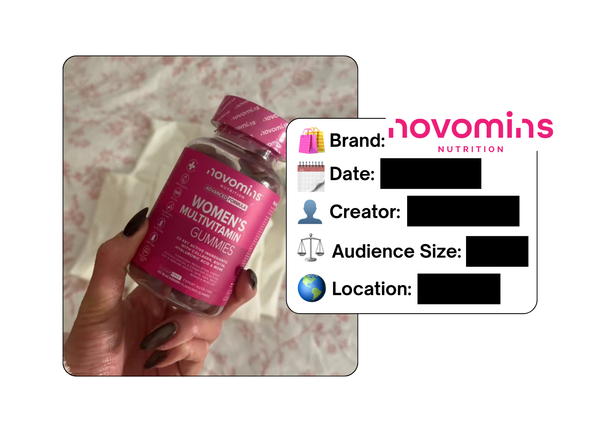 Spotted: Novamins in a new paid collab