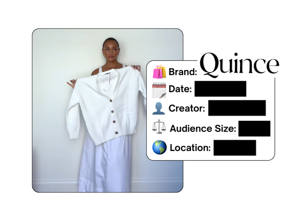 Spotted: Quince in a new paid collab