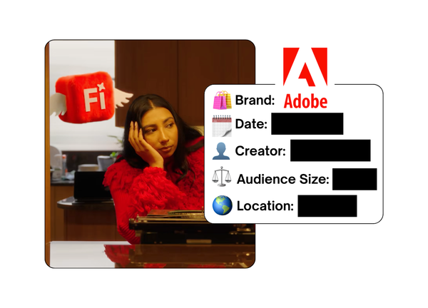 Spotted: Adobe in a new paid collab