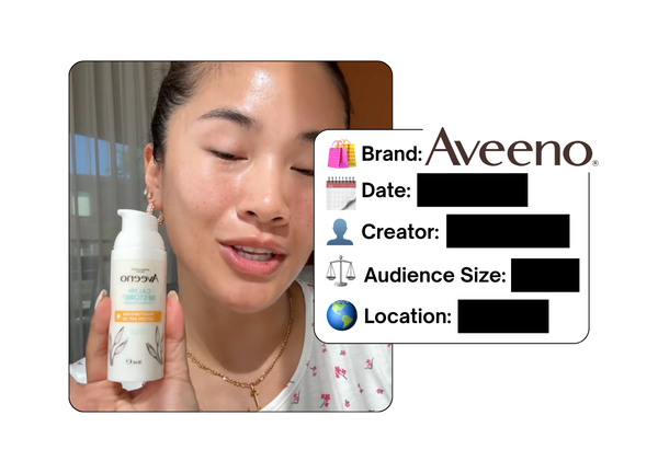 Spotted: Aveeno in a new paid collab