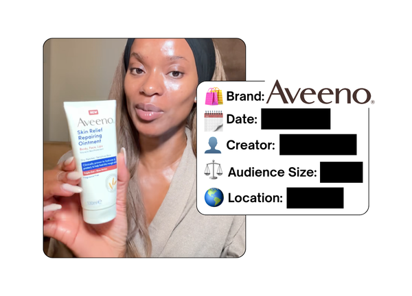 Spotted: Aveeno in a new paid collab