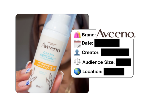 Spotted: Aveeno in a new paid collab