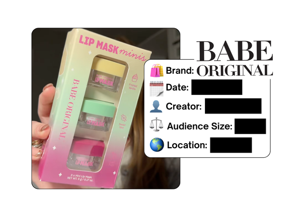 Spotted: Babe Original Cosmetics in a new paid collab