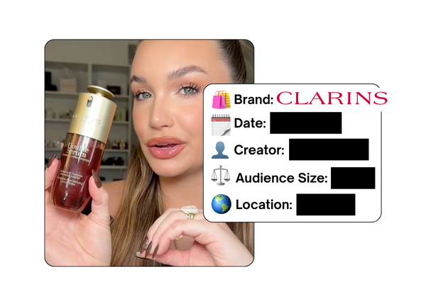 Spotted: Clarins in a new paid collab