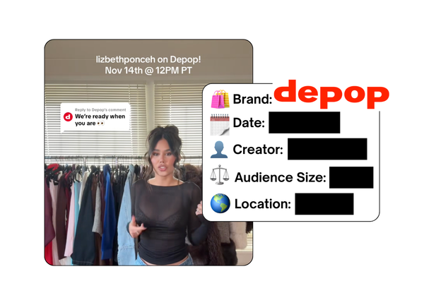 Spotted: ‎Depop in a new paid collab