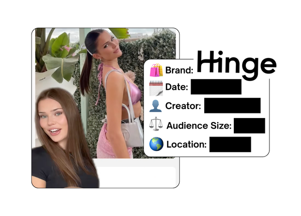 Spotted: Hinge in a new paid collab