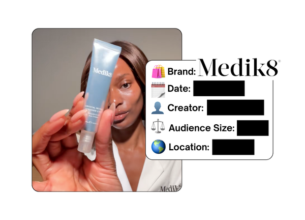 Spotted: Medik8 in a new paid collab