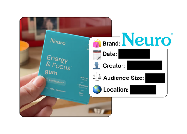 Spotted: Neuro Gum in a new paid collab