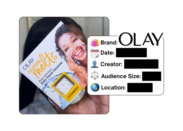 Spotted: Olay in a new paid collab