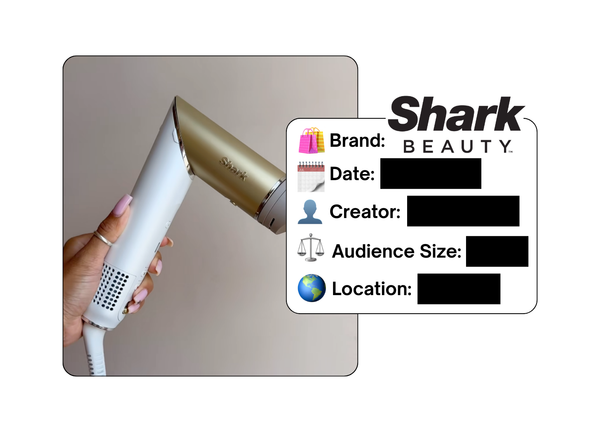 Spotted: Shark Beauty in a new paid collab