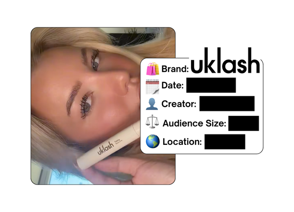 Spotted: UKLASH in a new paid collab