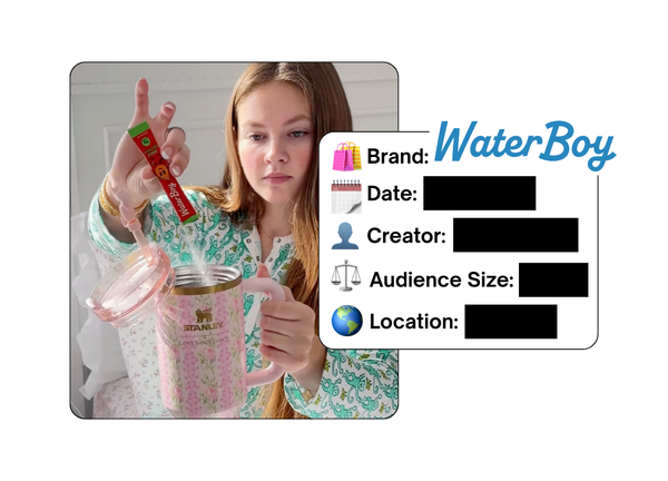 Spotted: Waterboy in a new paid collab