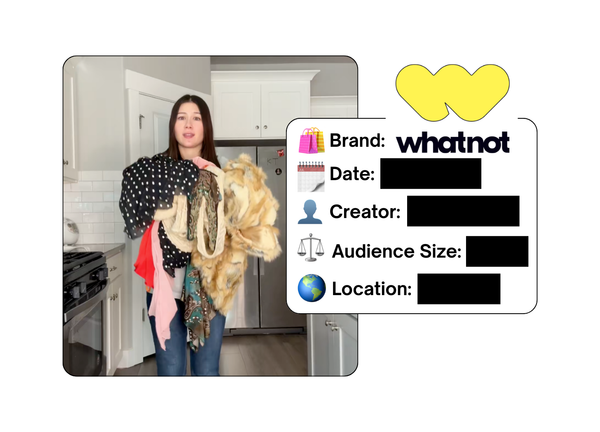 Spotted: Whatnot in a new paid collab