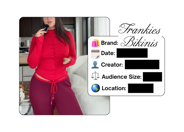 Spotted: Frankies Bikinis in a new paid collab