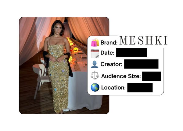 Spotted: Meshki in a new paid collab