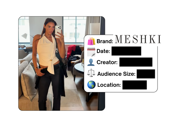 Spotted: Meshki in a new paid collab