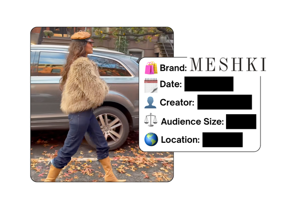 Spotted: Meshki in a new paid collab