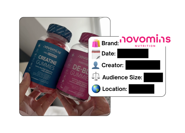 Spotted: Novamins in a new paid collab
