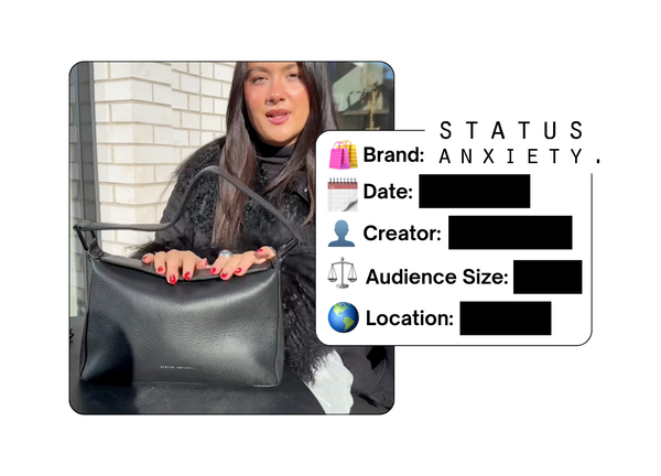 Spotted: Status Anxiety in a new paid collab