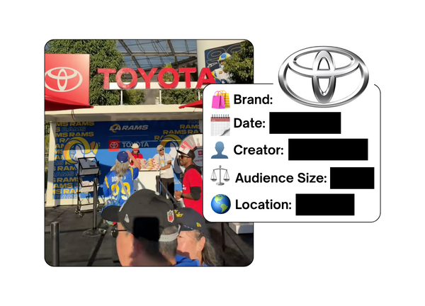 Spotted: Toyota in a new paid collab