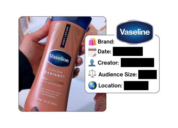 Spotted: Vaseline in a new paid collab